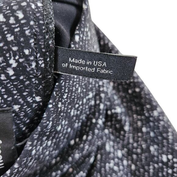 Theory Adbelle Black Printed Slimming Stretch Pull-On Pants Office Wear Medium - Picture 6 of 6